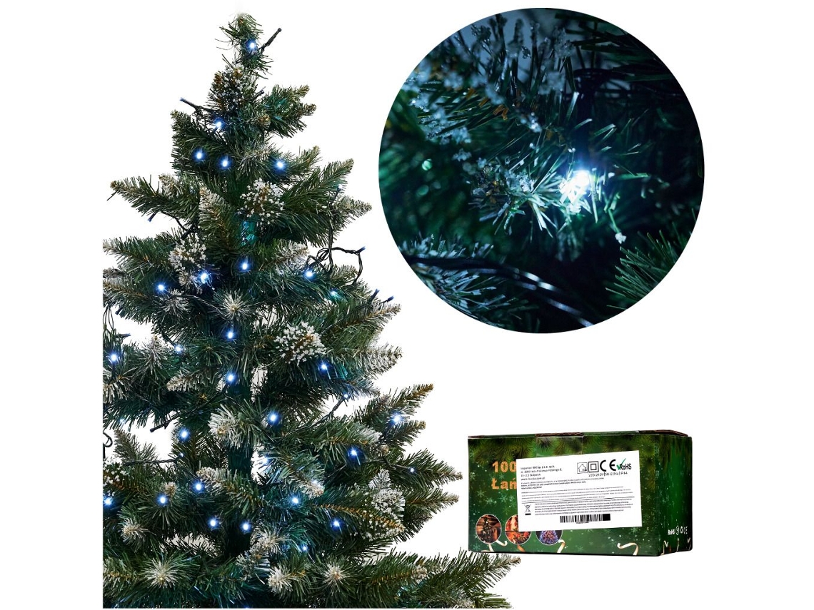 Luces LED Cadenas de Luz 10M, 100LED Blanco Frío PRICENET