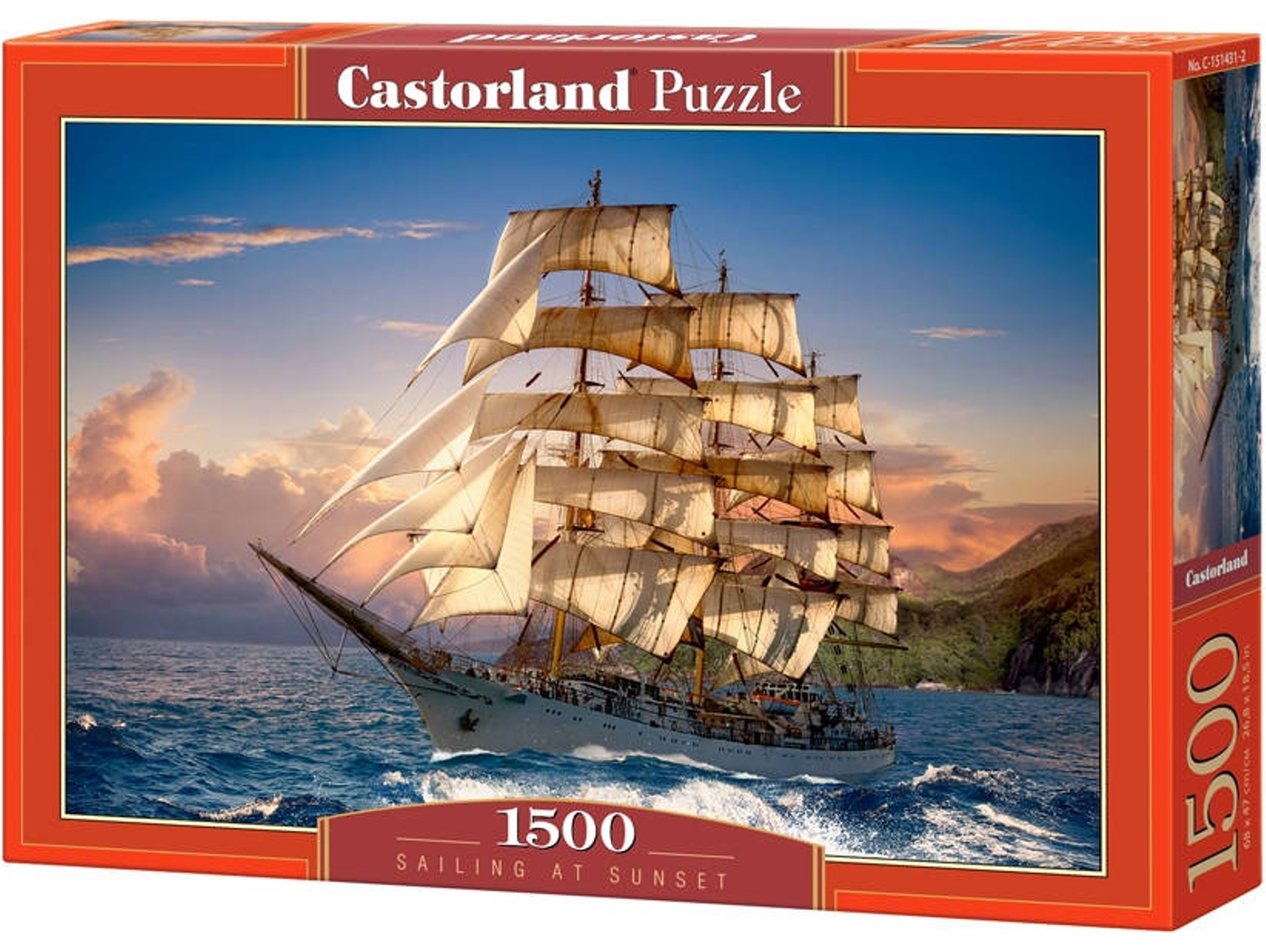 Puzzle CASTORLAND Sailing at Sunset (1500 Piezas)