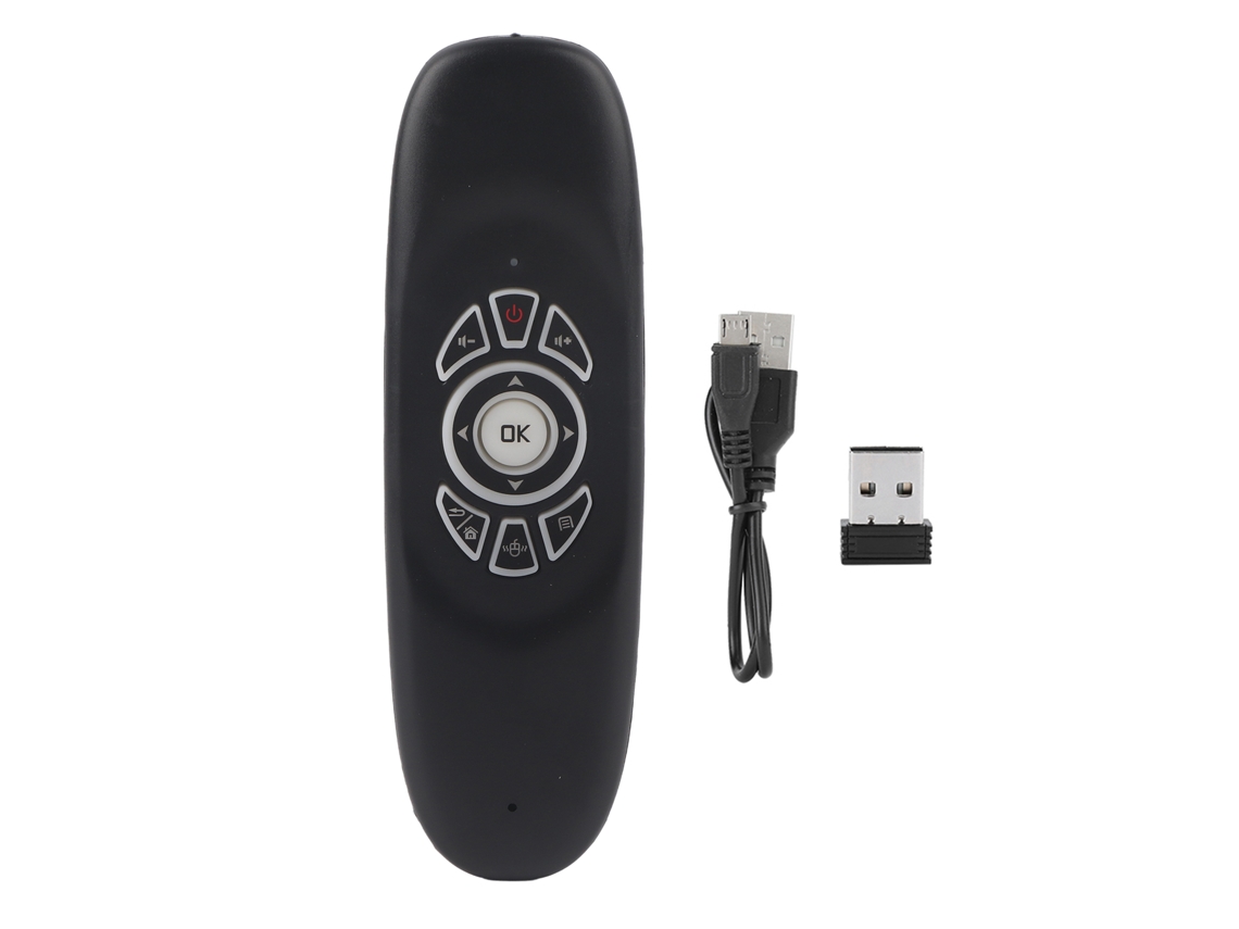 Controle Remoto Sem Fio 2.4g Mini Teclado Mouse Aéreo Gyroscópio Seis Eixos Para Android Windows Linux Ios