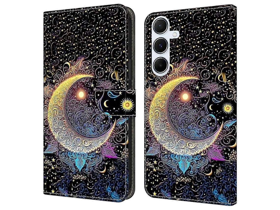 Bright Moon26-27 For Samsung Galaxy A17 5g Case Wallet Stand Pattern Printing Pu Leather Flip Phone Cover
