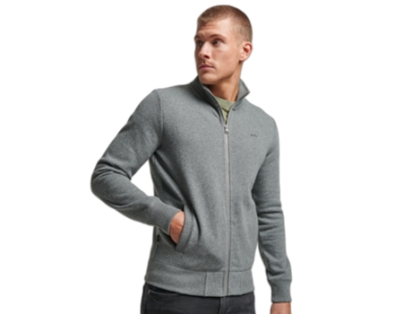 Chaqueta de Chándal para Hombre SUPERDRY (S - Gris)