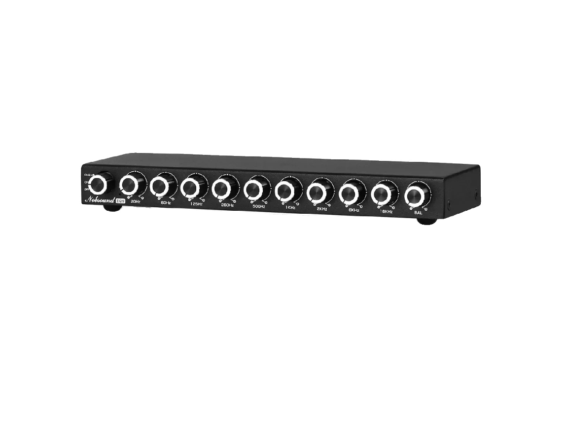 Nobsound HiFi EQ9, control de ecualización de 9 bandas, respuesta de frecuencia de 20 Hz a 20 KHz, baja distorsión armónica total (THD) del 0,001 %