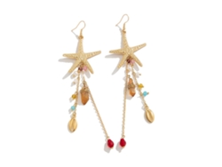 Pendientes artesanales con temática marina, con motivos de estrellas de mar y medusas, ideales para el día a día y para fiestas - Rosewell
