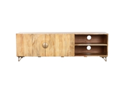 Mueble Tv Mango Metal Mandala Natural 160x40x50cm