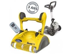 Fundo, Paredes E Linha De Água Do Robã´ De Piscina Elétrica Com Controle Remoto E Carrinho - Swash Tc DOLPHIN