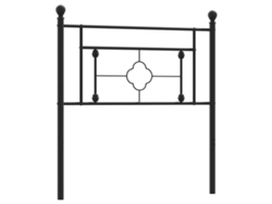 Maison Exclusive - Cabecero De Repuesto De Metal Negro 100 Cm