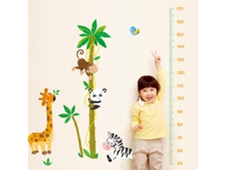 MEOIRUERY Tabla de crecimiento infantil, tabla de altura de lienzo para pared, resistente a las manchas y al moho, extraíble, para decoración de habitaciones in