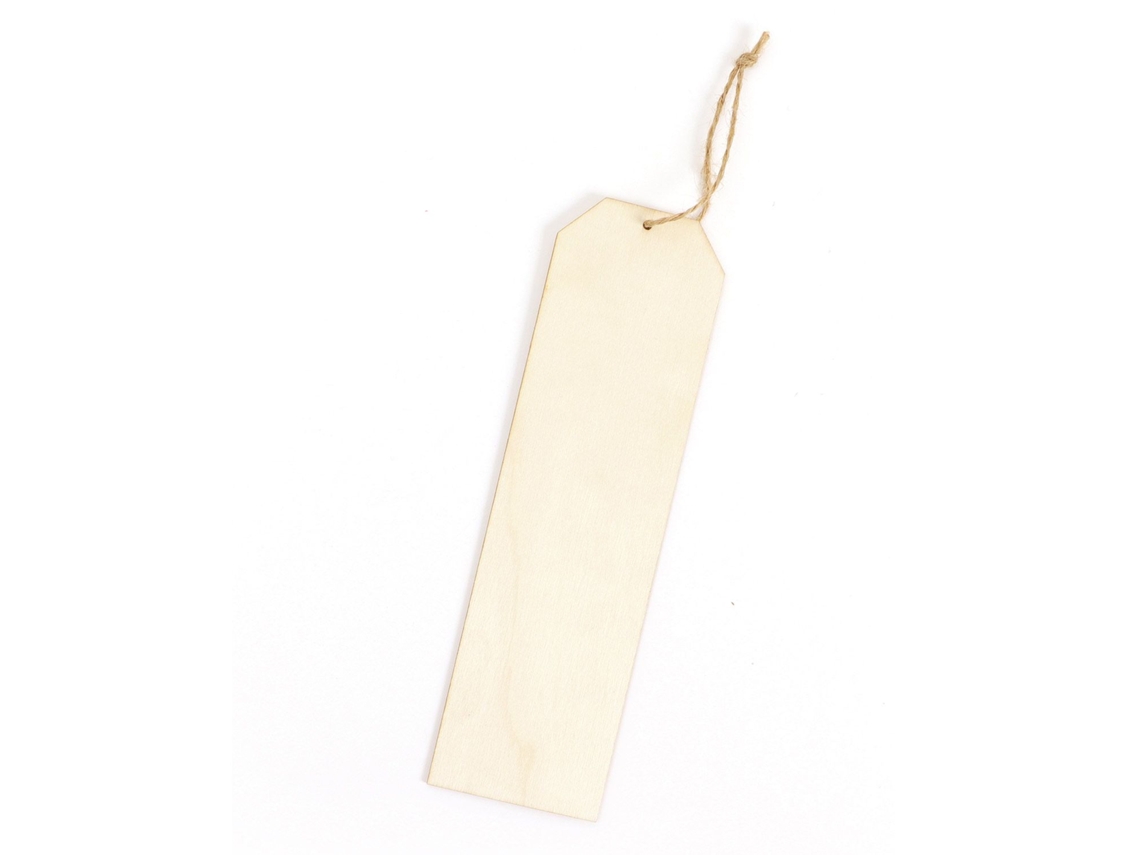 Marcapáginas de madera para decorar 19 x 5 cm