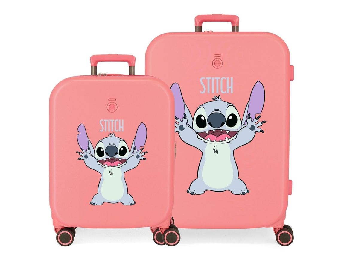 Conjunto de collar y maleta de Disney Stitch con coral juguetón (70 x 48 x 28 cm - 116 l)