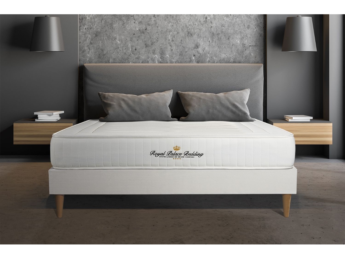 Somier Nottingham Multiláminas Zonas ROYAL PALACE BEDDING Espuma con memoria Blanco (140x190)