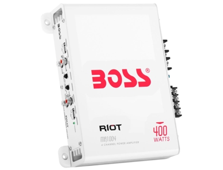 Amplificador Mr1004 50Wx2 4 Ohms Transparente 152 X 250 X 70 Mmboss Marine