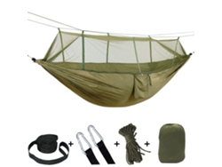 Hamaca De Descanso Chrui Con Mosquitera, 260 X 140 Cm (verde Militar)