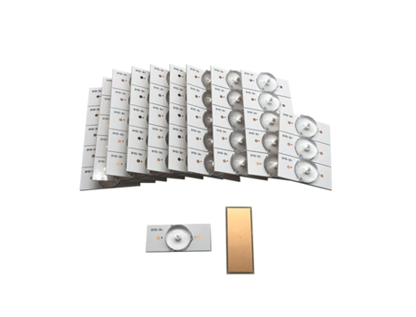 20 piezas cuentas de lámpara SMD de 3V con filtro de lente óptica para reparación de TV LED 32-65, accesorios de piezas de tira de luz Led 3