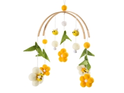 Móvil para cuna de bebé, cochecito, sonajero relajante, móvil con forma de abeja, marco en forma de arco, CHENNNLS