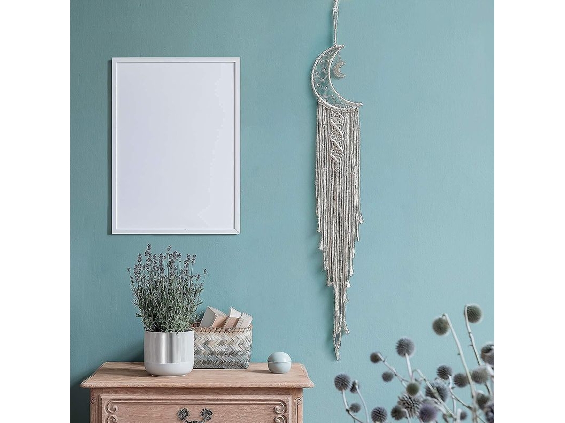 Cazador De Sueños Artesanal Estilo Luna Decoración Mural Regalo Para Adolescentes Niñas