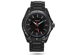 Reloj Hombre De Cuarzo Impermeable De Negocios Con Correa De Acero Inoxidable