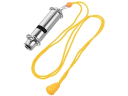 Silbato de acero inoxidable con cordón metálico Silbato de emergencia delicado Ushion