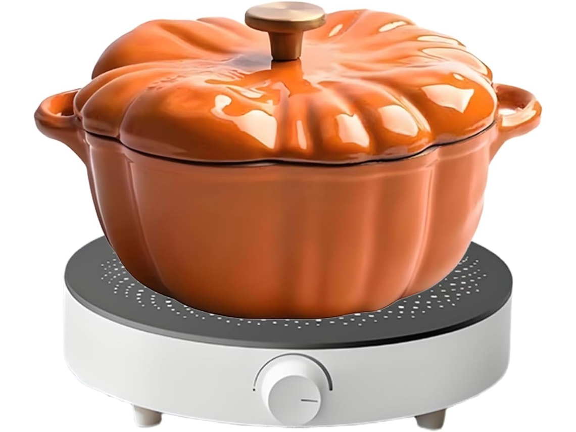 Olla Slowmoose para cocinar calabaza a fuego lento, decorativa.