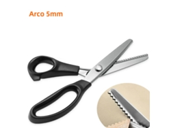 (dientes Redondeados De 5 Mm) Tijeras De Costura Dentadas Profesionales - Tijeras De Acero Inoxidable Para Cuero Y Encaje