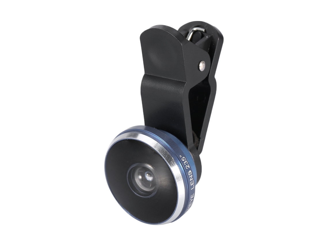 Lente Fisheye Para Teléfonos (ángulo Amplio De 235 Grados, Clip Universal)