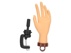 Mano De Maniquí Flexible Para Practicar Arte De Uñas Con Soporte, Mano Falsa Blando Para Ejercicios De Uñas
