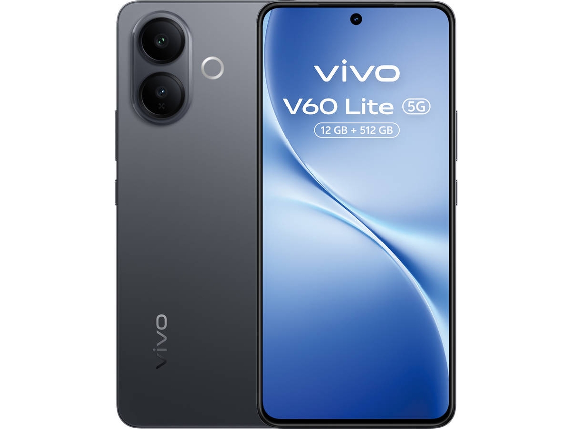 Smartphone VIVO V60 Lite 5G (6.77'' - 12 GB  - 512 GB -  Negro)