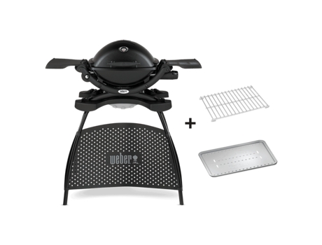 Gas Grill WEBER Q 1200 Negro con soporte