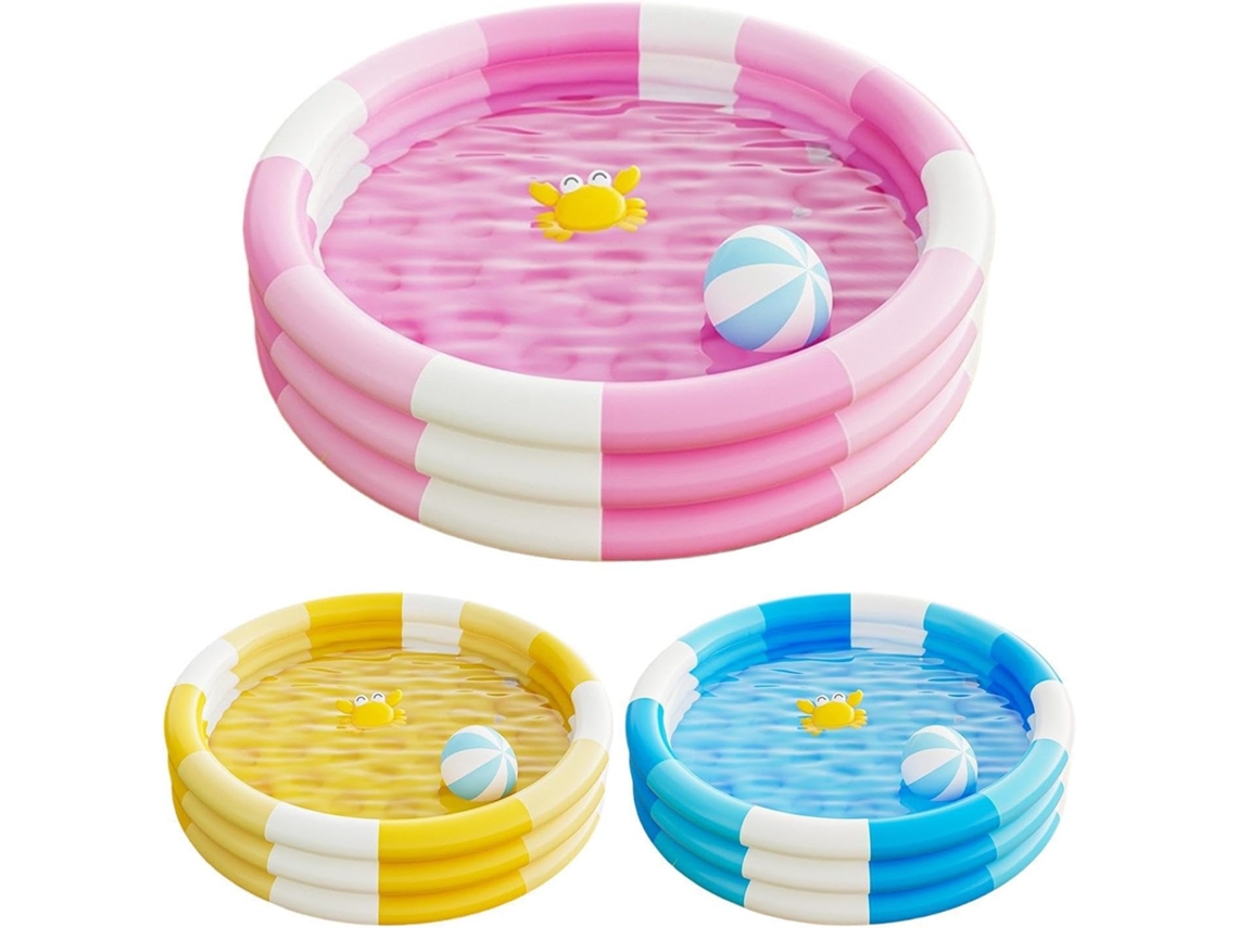 Piscina Inflable Para Niños - Barco Inflable Redondo Y Bonito, Juguete Para Niños, Para Juegos De Verano En El Lago,
