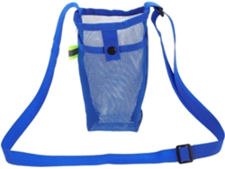 Bolsa azul para botella de agua, con correa para el hombro, ligera, ideal para viajes (Slowmoose).