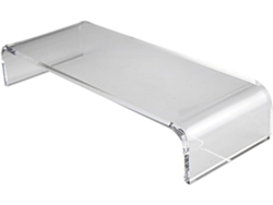 Soporte Para Monitor Que Eleva La Pantalla A La Altura De Los Ojos, Fabricado En Acrílico Transparente Duradero.