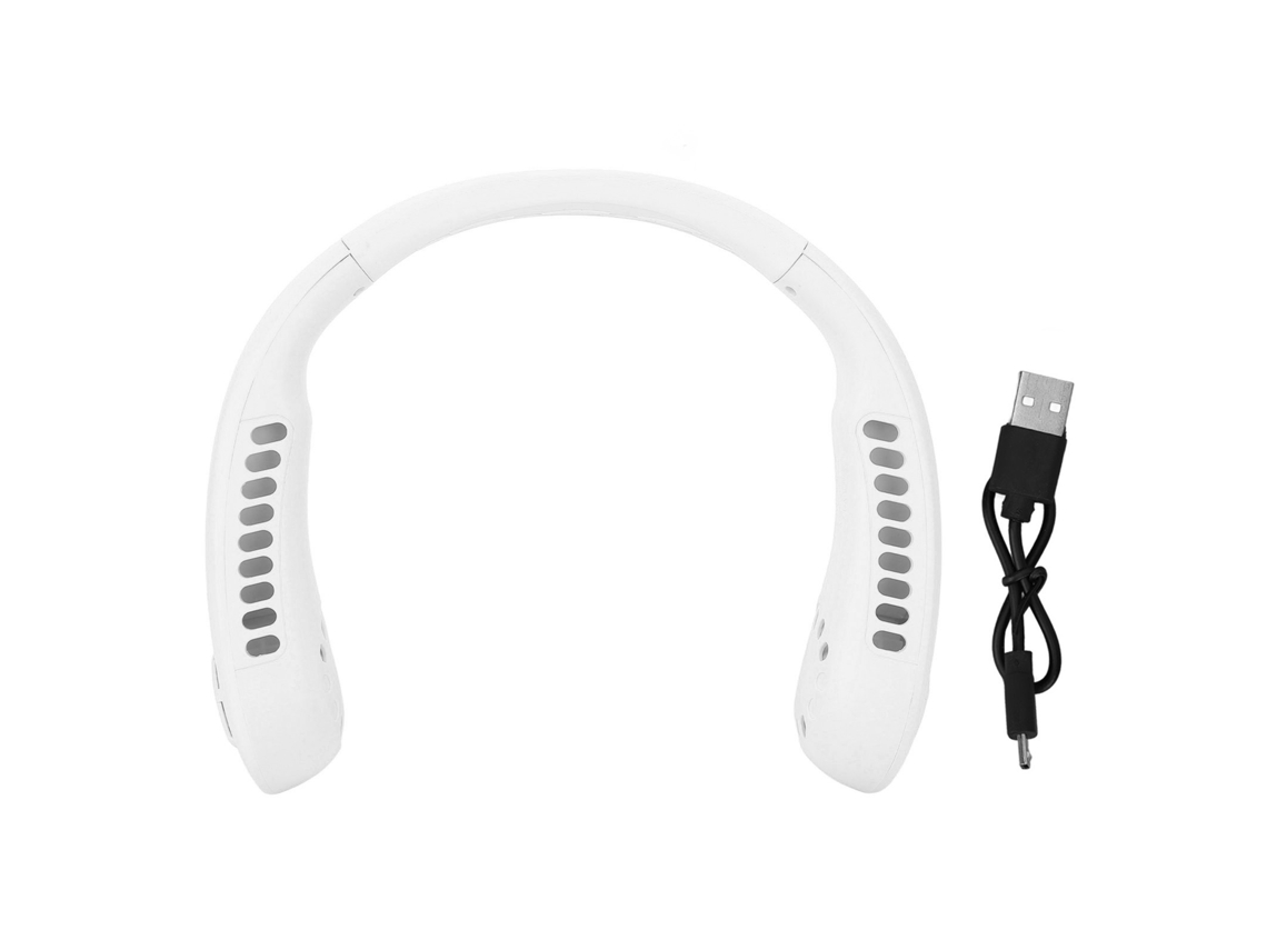 Ventilador Portátil Para Cuello Sin Aspas Con 3 Velocidades Ajustables, Recargable Y Portátil De Refrigeración