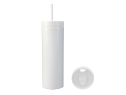 Vasos de plástico de 16 oz con tapa y pajita, acabado mate, ideales para deportes al aire libre.