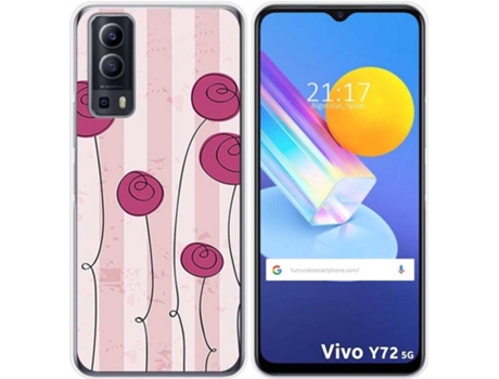 Carcasa Vivo Y52 5G TUMUNDOSMARTPHONE Flores Vintage Multicolor