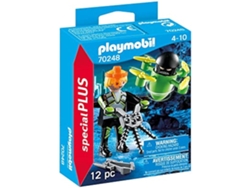 Agente Playmobil con dron, nuevo
