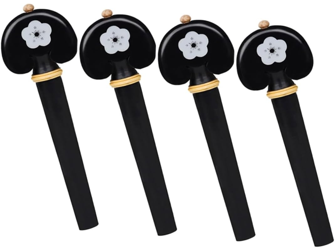 Clavijas De Afinación De Madera De 4 Piezas Para Accesorios Prácticos En Instrumentos De Cuerda Con Diseño