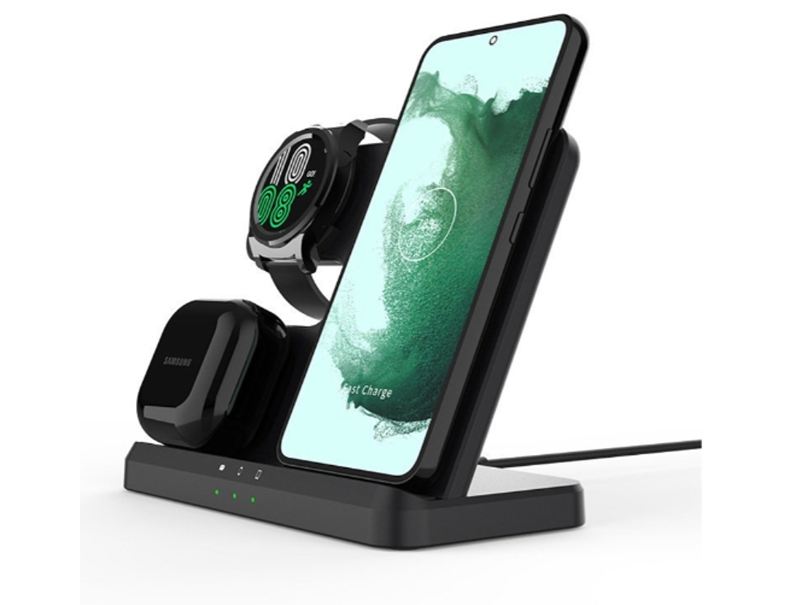 Galaxynote Auriculares con Cargador Inalámbrico para Samsung YEMAESRE Negro