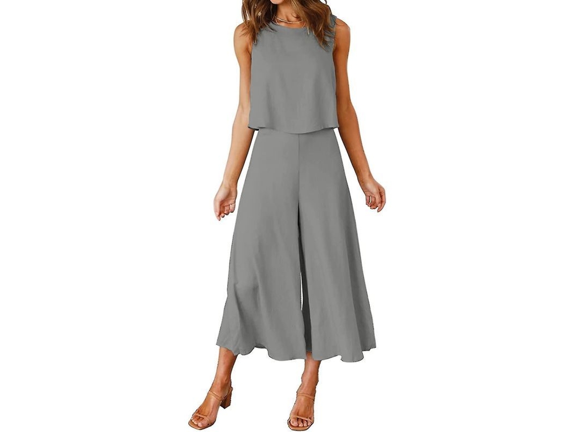 Conjunto de verano para mujer Roylamp 2026: camiseta de cuello redondo y pantalones cortos Amples.