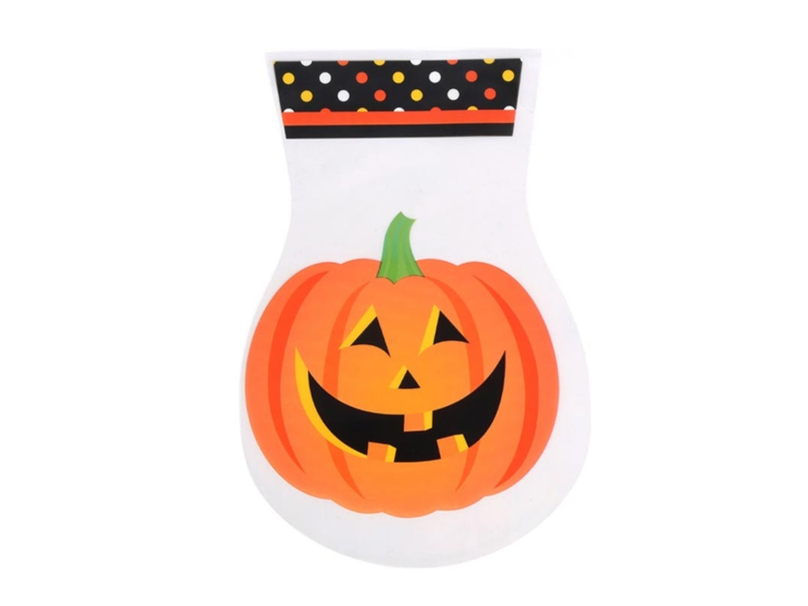 Pack de 10 Bolsas de Calabaza de plástico de 15x23 cm