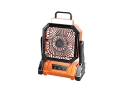 Ventilador (naranja) - Batería 5400mah - Tres Niveles De Iluminación - Temporizador - Cuatro Niveles De Velocidad Del Viento