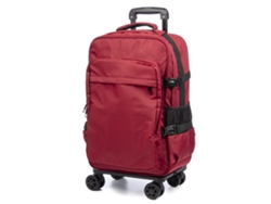 Maleta de cabina con ruedas, fabricada en material ligero, resistente e impermeable. 4 ruedas dobles extraíbles con giro de 360°.