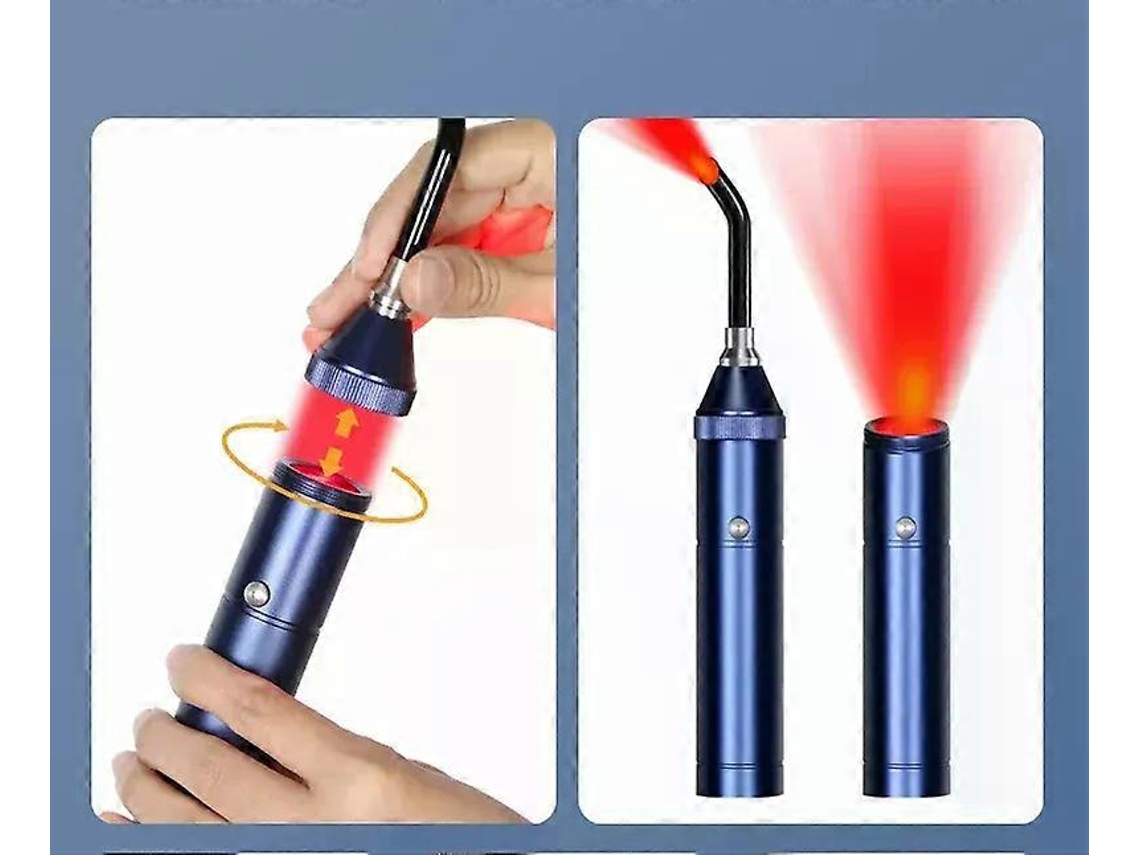 Lápiz de luz roja ROSEWELL para uso doméstico, terapia de luz infrarroja para el cuidado de la piel