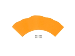 Protector Antisalpicaduras De Silicona Ajustable Para Sartenes Y Cacerolas, Color Naranja, 20-34 Cm.