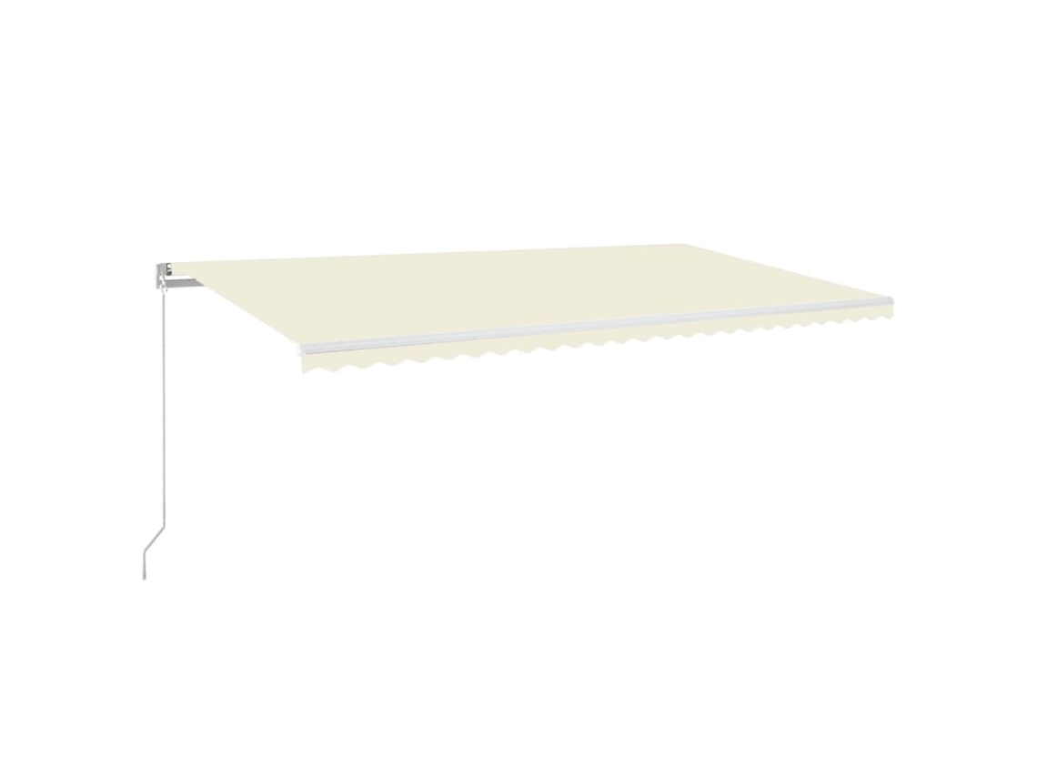Maison Exclusive - Toldo Retráctil Manual Crema 600x350 Cm
