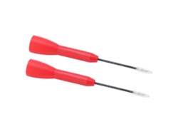 2 Unidades De Sondas De Prueba De Perforación Aisladas Cat Ii De 1 Mm Y 600 V/10 A Para Multímetro, Pa Y Material De Latón.