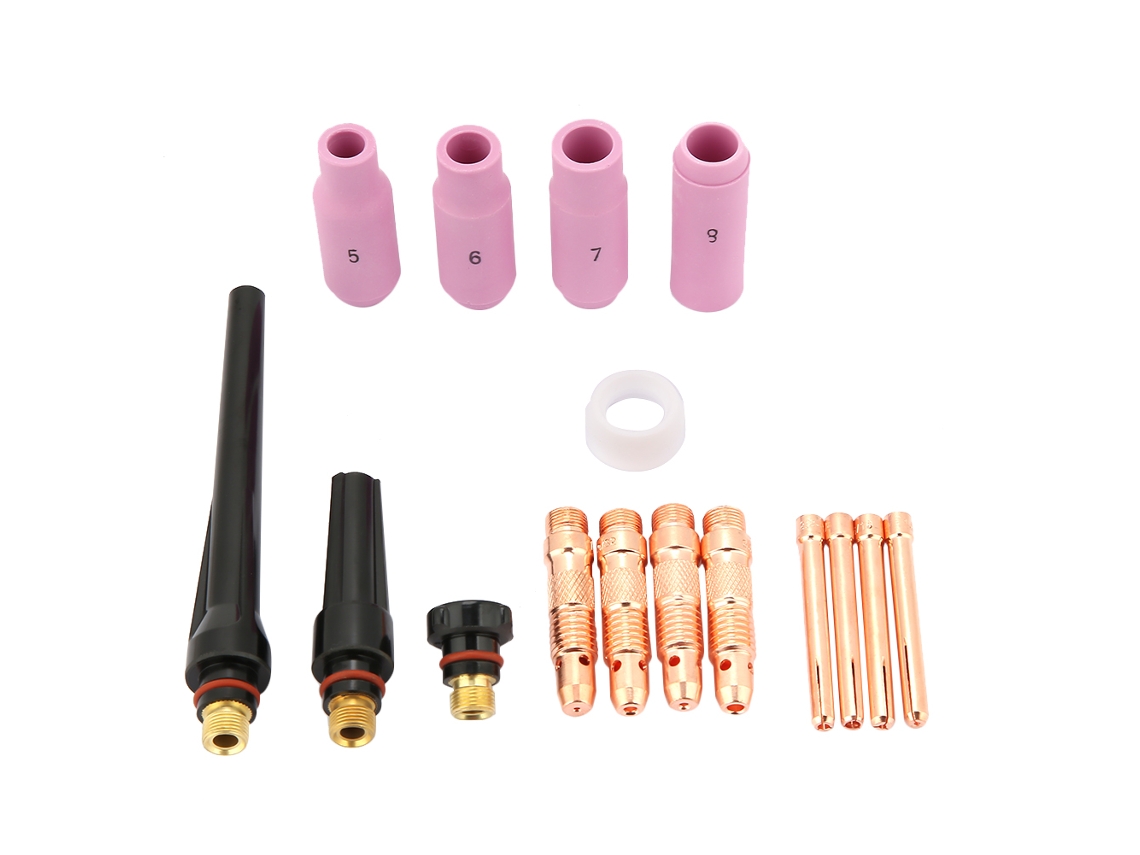 Juego De 16 Consumibles Y Accesorios Para Antorcha Tig Wp Series 17, 18 Y 26. Kit De Piezas Para Soldadura.