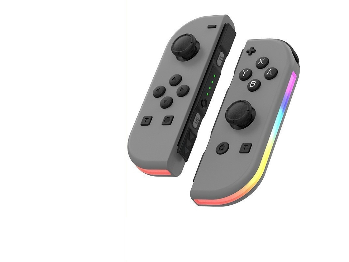 Mandos Joy-Con izquierdo y derecho para Switch AJc YUNZII negro y gris (sin correa de muñeca)