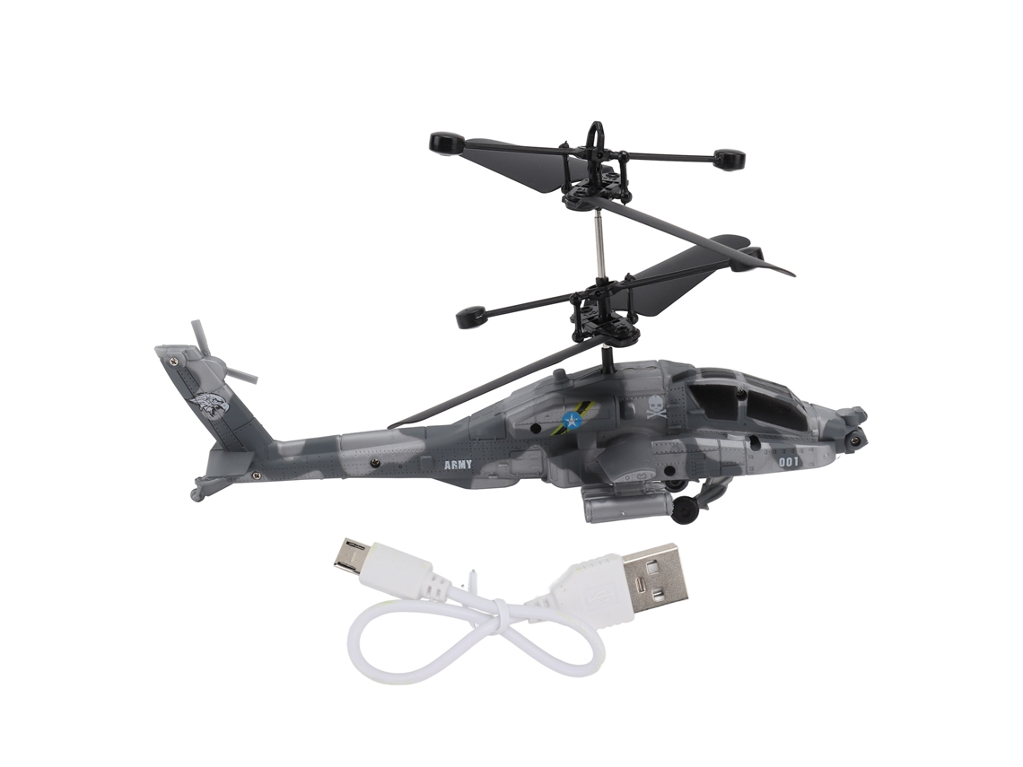 Brinquedo Aeronave By Indução Estavel Usb Recarregável Liberação Automática Camuflada Azul Para Crianças Acima de 8 Anos
