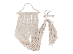 Hamaca Colgante De Macramé Con Forma De Gato, Decoración De Pared De Algodón Tejida A Mano, Cama Colgante