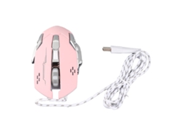 Ratón De Juegos Cableado Con Retroiluminación Rgb, Ajuste De Dpi De 4 Velocidades, Silencioso, Óptico Usb