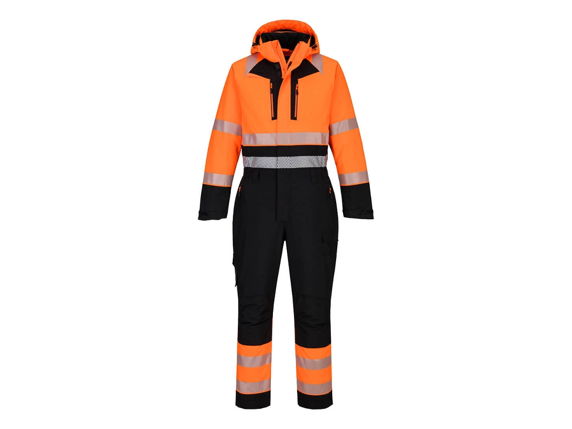 Mono De Trabajo Alta Visibilidad Invierno Dx4 | Térmico Naranja/negro / M